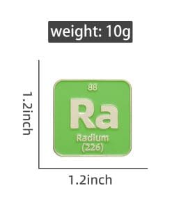 Chemical Element 'Radium' Enamel Pin - Image 5