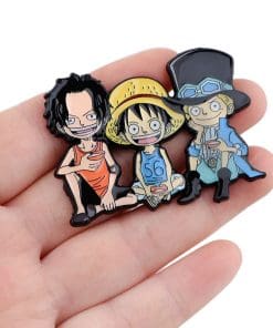 Alternative view of One Piece 'Three Brothers Chibi' Enamel Pin