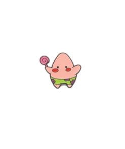 SpongeBob SquarePants 'Patrick Pink Lolly Chibi' Enamel Pin
