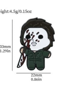 Halloween 'Michael Myers Chibi' Enamel Pin - Image 3