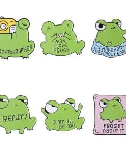 Funny Frogs 'Set of 6 Cute Froggies' Enamel Pin