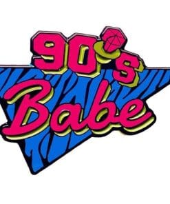 Retro '90's Babe' Enamel Pin