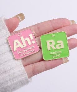 Alternative view of Chemical Element 'Radium' Enamel Pin