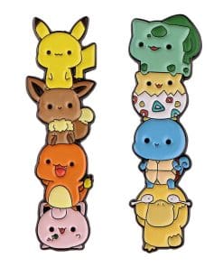 Alternative view of Pokemon 'Tower | Pikachu Eevee Charmander Jigglypuff' Enamel Pin