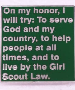 Scout Oath 'I Will Try To Serve God and My Country' Enamel Pin