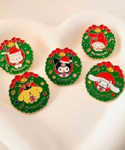 Alternative view of Christmas Garland 'Cinnamoroll' Enamel Pin