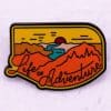 Sunset 'Life or Adventure' Enamel Pin