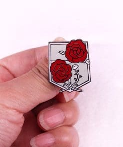 Alternative view of Attack On Titan ‘Stationary Guard | Red Roses’ Enamel Pin