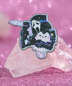 Alternative view of Scream 'Ghost Face With Knife' Enamel Pin