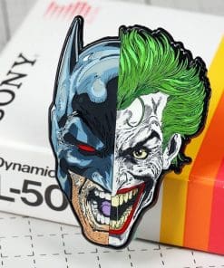 Alternative view of Batman x Joker Mash-Up Enamel Pin