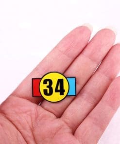 Alternative view of Sports Flag '34' Enamel Pin