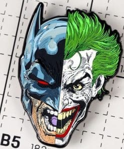 Batman x Joker Mash-Up Enamel Pin