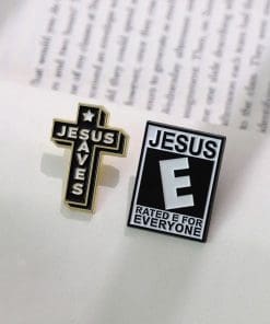 Jesus 'Rated E For Everyone' Enamel Pin - Image 3