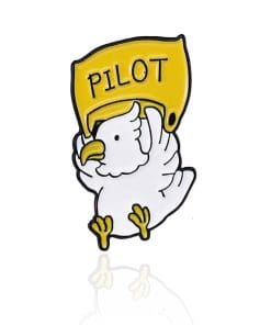 Parrot 'Pilot' Enamel Pin