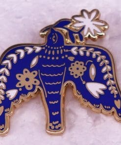 Blue Pigeon 'Tribe Bird' Enamel Pin