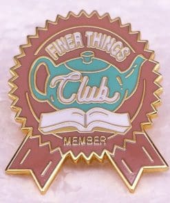 Alternative view of The Office 'Finer Things Club' Enamel Pin