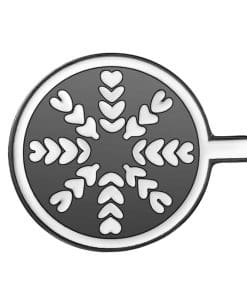 Latte Art 'Snowflakes' Enamel Pin