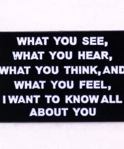 All About You 'See | Hear | Think | Feel' Enamel Pin