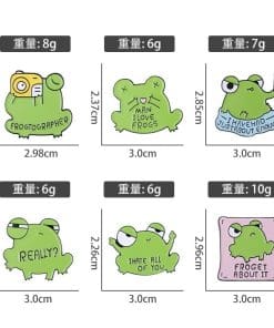 Funny Frogs 'Set of 6 Cute Froggies' Enamel Pin - Image 5