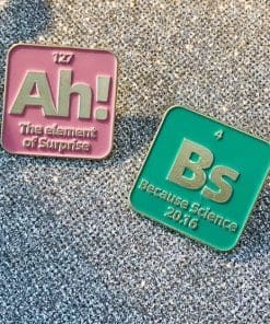 Alternative view of Good Science 'Because Science' Enamel Pin