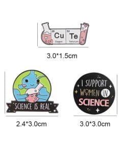 Science 'Set of 3 Elements' Enamel Pin - Image 3