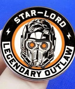 Alternative view of Guardians of the Galaxy 'Legendary Outlaw' Enamel Pin