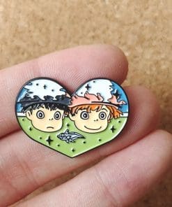 Ponyo ‘Under Water Heart | Ponyo & Sosuke’ Enamel Pin - Image 3
