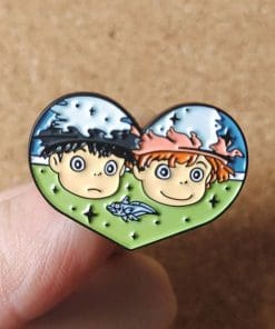 Alternative view of Ponyo ‘Under Water Heart | Ponyo & Sosuke’ Enamel Pin