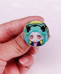 Alternative view of Cyberpunk: Edgerunners 'Rebecca Head Chibi' Enamel Pin