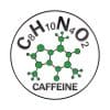 Science Molecule 'Caffeine ' Enamel Pin