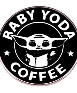 Baby Yoda 'St*r Wars Coffee' Enamel Pin