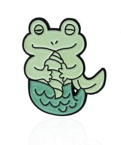 Frog Mermaid Enamel Pin