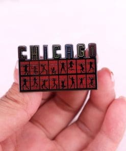 Alternative view of Chicago 'Musical Dance Theater' Enamel Pin