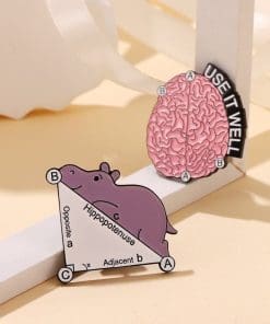 Math 'Coordinate the Axis | Set of 2' Enamel Pin