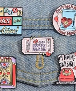 Alternative view of Heartbreak Ticket 'Everthing Will Be Fine' Enamel Pin