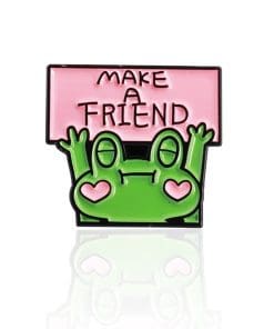 Frog 'Make A Friend' Enamel Pin