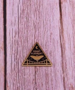 Alternative view of Mothman 'Point Pleasant' Enamel Pin