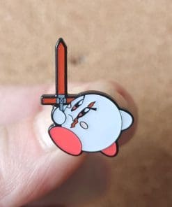 Kirby 'god of War' Enamel Pin