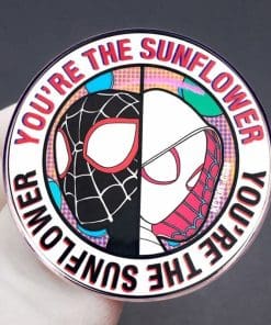 Alternative view of Spider-Girl x Spider-Man 'You're the Sunflower' Enamel Pin