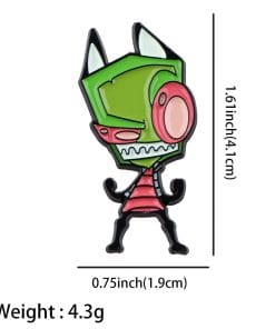 Alternative view of Invader Zim 'Evil Zim | Wink Eye' Enamel Pin