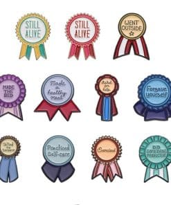 Alternative view of Award 'Practice Self-Care' Enamel Pin