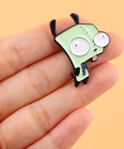 Alternative view of Invader Zim 'Gir' Enamel Pin