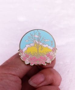 Alternative view of BTS 'Spring  Day' Enamel Pin