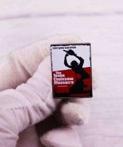 Alternative view of The Texas Chainsaw Massacre 'Can you survive?' Enamel Pin