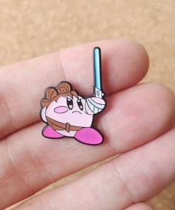 Alternative view of Kirby 'Rey Skywalker' Enamel Pin