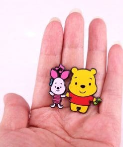 Alternative view of Winnie the Pooh ‘Pooh and Piglet Friendship’ Enamel Pin