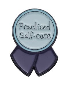 Award 'Practice Self-Care' Enamel Pin
