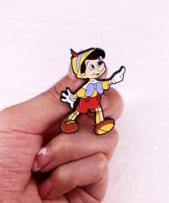 Alternative view of Pinocchio ‘Walking That Way’ Enamel Pin