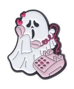 Spooky Ghost 'Hello Scream' Enamel Pin