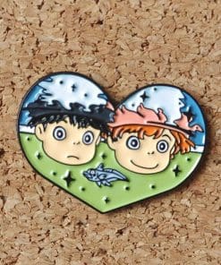 Ponyo ‘Under Water Heart | Ponyo & Sosuke’ Enamel Pin